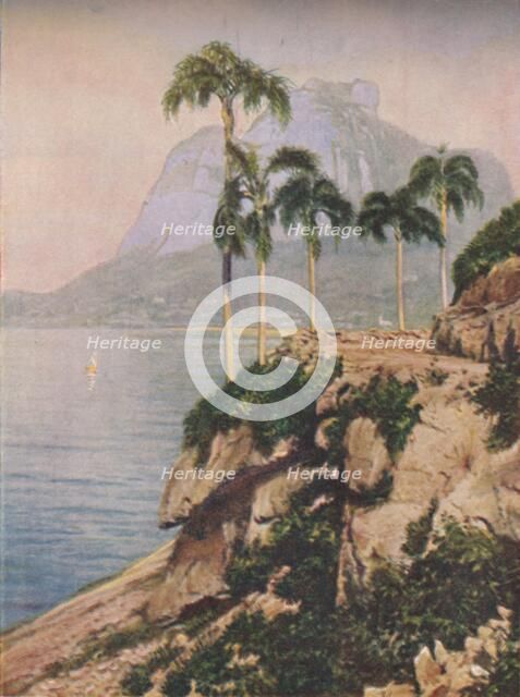 'the hill of Gavea - Vistas That Enchant The Eye Along The Winding Coast of Rio De Janeiro', c1935. Artist: Unknown.