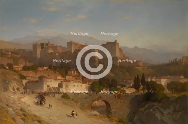 The Hill of the Alhambra, Granada, 1865. Creator: Samuel Colman.