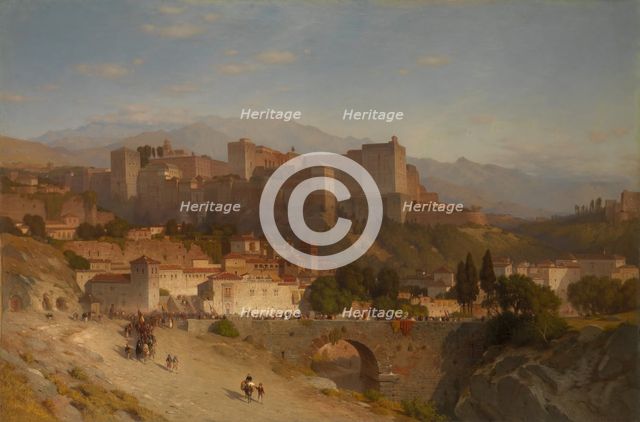 The Hill of the Alhambra, Granada, 1865. Creator: Samuel Colman.