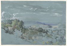 The Hills of Umbria near Perugia, 1830/1832. Creator: Johann Georg von Dillis