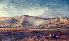 The Hills Round Nazareth from the Plain of Esdraelon 1902. Creator: John Fulleylove