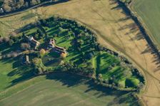 The Hills, the earthwork remains of a castle, homestead moat and church, Bedfordshire, 2022. Creator: Damian Grady