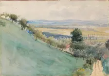 The hillside from Montbéliard, 1888. Creator: Albert Edelfelt