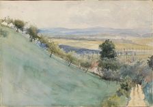 The hillside from Montbéliard, 1888. Creator: Albert Edelfelt