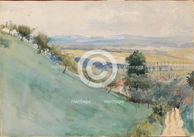 The hillside from Montbéliard, 1888. Creator: Albert Edelfelt.