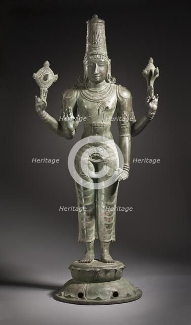 The Hindu God Vishnu, 13th century. Creator: Unknown.