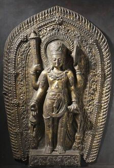 The Hindu God Vishnu (image 1 of 3), 983. Creator: Unknown