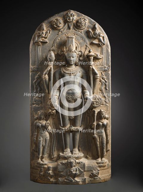 The Hindu God Vishnu in his Emanation as Narayana (image 1 of 12), c.1000. Creator: Unknown.