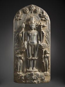 The Hindu God Vishnu in his Emanation as Narayana (image 1 of 12), c.1000. Creator: Unknown