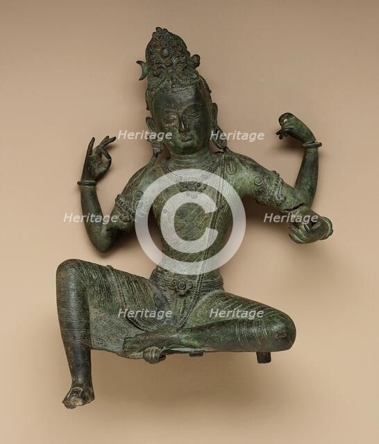 The Hindu God Shiva, From an Uma-Maheshvara pair, 11th century. Creator: Unknown.