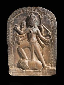 The Hindu Goddess Durga (image 1 of 4), 1090. Creator: Unknown