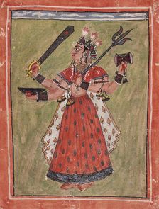 The Hindu Goddess Durga, Late 17th century. Creator: Unknown