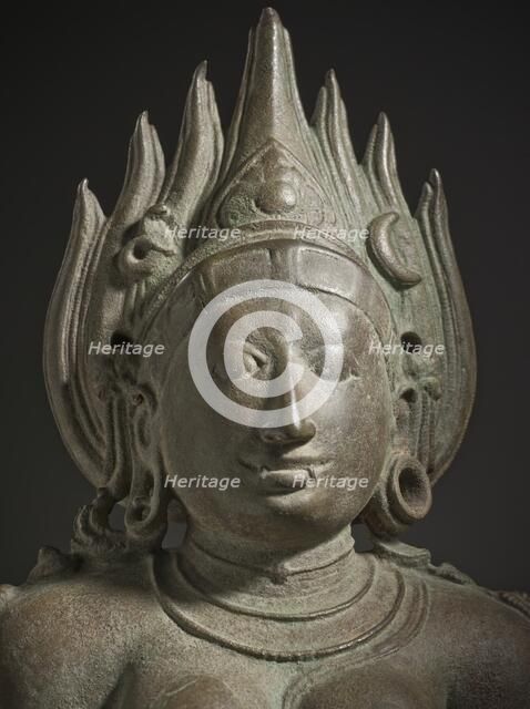 The Hindu Goddess Kali - detail, 11th century. Creator: Unknown.