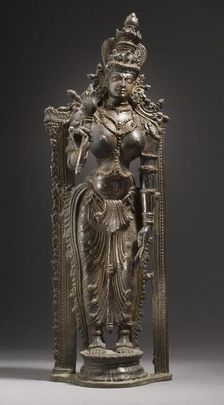 The Hindu Goddess Shri Lakshmi, 16th century. Creator: Unknown