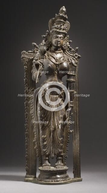 The Hindu Goddess Shri Lakshmi, 16th century. Creator: Unknown.