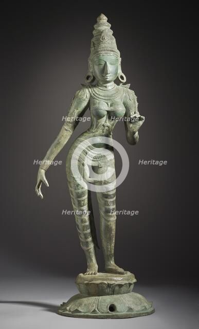 The Hindu Goddess Shridevi, 13th century. Creator: Unknown.