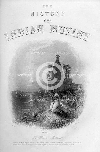 'The Hindoo Mother', c1860.Artist: EJ Portbury