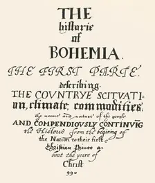 The Historie of Bohemia 1619-1620, (1947). Creator: Unknown