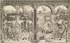 The history of Elector Friedrich I Palatine, c16th century. Artist: Master CS