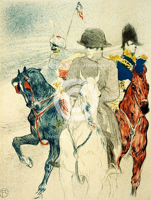 'The History of Napoleon I' (rejected design of a poster to the book), 1895.  Artist: Henri de Toulouse-Lautrec