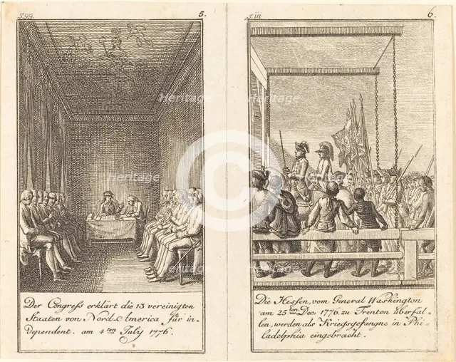The History of the United States, 1783/1784. Creator: Daniel Nikolaus Chodowiecki.