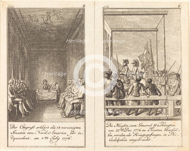 The History of the United States, 1783/1784. Creator: Daniel Nikolaus Chodowiecki.