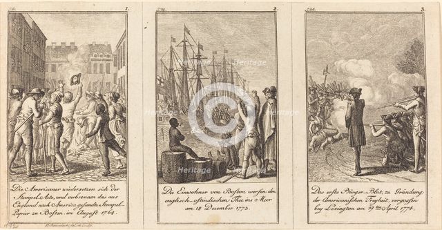 The History of the United States, 1783/1784. Creator: Daniel Nikolaus Chodowiecki.