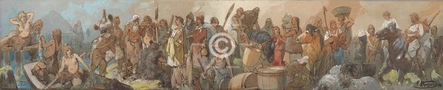 The History of Trade, 1898. Artist: Karasin, Nikolai Nikolayevich (1842-1908)
