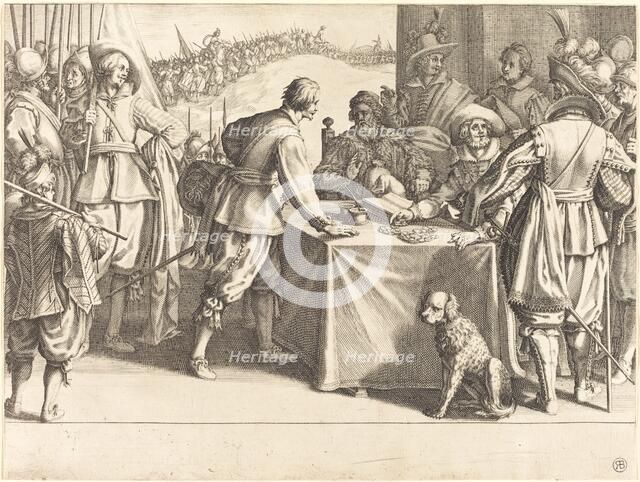 The Hiring of the Troops, c. 1614. Creator: Jacques Callot.