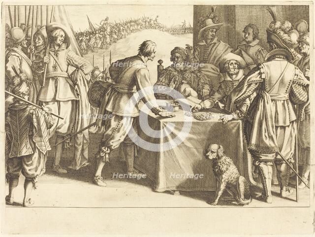 The Hiring of the Troops, c. 1614. Creator: Jacques Callot.