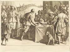 The Hiring of the Troops, c. 1614. Creator: Jacques Callot