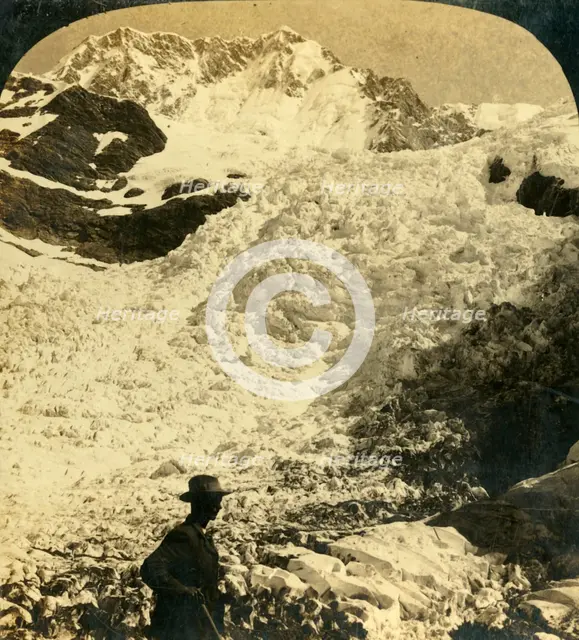 'The Hochstetter Ice Falls, New Zealand, c1909. Creator: George Rose.