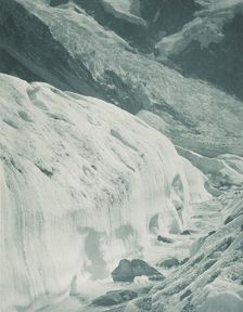 The Hockstetter Glacier and ice fall, Mt Cook district. From the album: Record Pictures..., 1920s. Creator: Harry Moult
