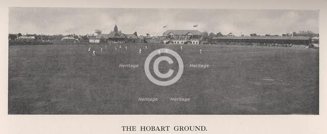The Hobart Cricket Ground, Tasmania, Australia, 1912. Artist: The Sydney Daily Telegraph.