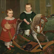 The Hobby Horse, c. 1840. Creator: Robert Peckham