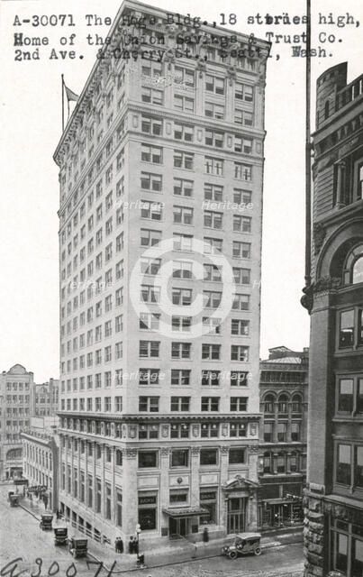 The Hoge Building, Seattle, Washington, USA, 1911. Artist: Unknown