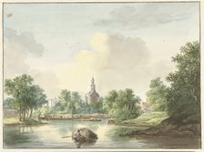 The Hogewoerdse Poort in Leiden seen from the Singel, 1786-1839. Creator: Pieter Gerardus van Os