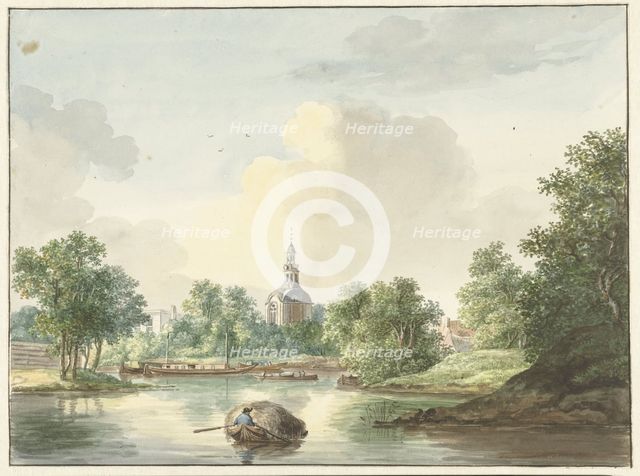 The Hogewoerdse Poort in Leiden seen from the Singel, 1786-1839. Creator: Pieter Gerardus van Os.