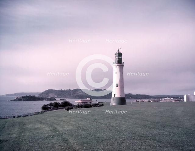 The Hoe and Smeaton's Tower, Plymouth, Devon, c1955. Creator: Arthur Charles Kirby Ware.