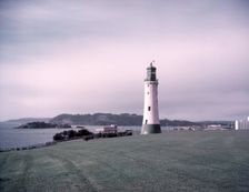 The Hoe and Smeaton's Tower, Plymouth, Devon, c1955. Creator: Arthur Charles Kirby Ware