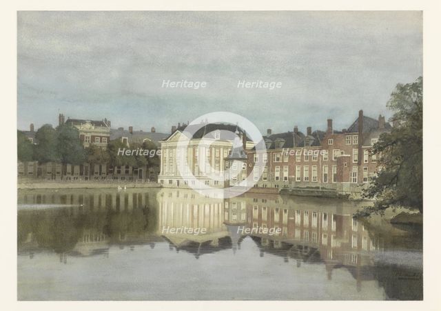 The Hofvijver and the Mauritshuis, 1862-1921. Creator: Karel Klinkenberg.