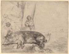 The Hog, 1643. Creator: Rembrandt Harmensz van Rijn