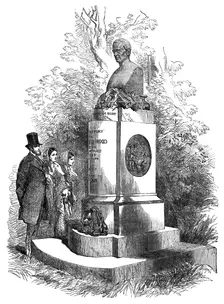 The Hood Memorial, at Kensal-Green, 1854. Creator: Unknown