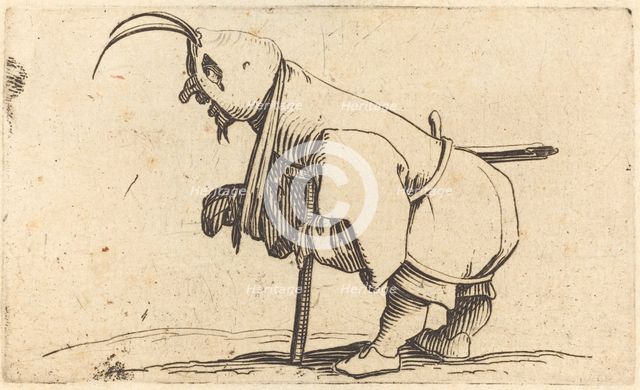 The Hooded Cripple, c. 1622. Creator: Jacques Callot.