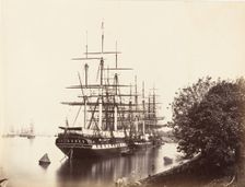 The Hoogly River by Fort William, 1858-61. Creator: Unknown