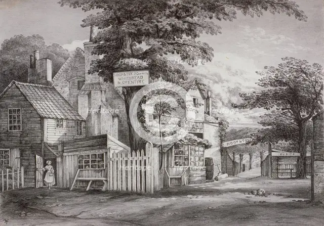 The Hoop and Toy Inn on Brompton Road, Kensington, London, c1820. Artist: Anon