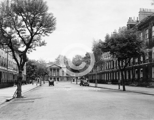 The Holburne Museum from Great Pulteney Street, Bath, Somerset, c1955.  Creator: Arthur Charles Kirby Ware.