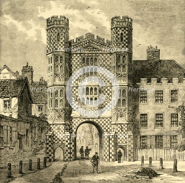 'The Holbein Gateway, Whitehall', (1881). Creator: Unknown.