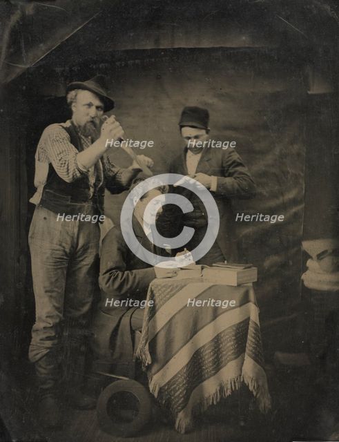 The Hold-Up, 1880s. Creator: Unidentified Photographer.