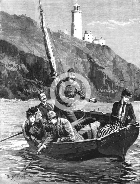 ''The Holiday Season - Fishing Off The Start Lighthouse', 1891. Creator: Percy Macquoid.